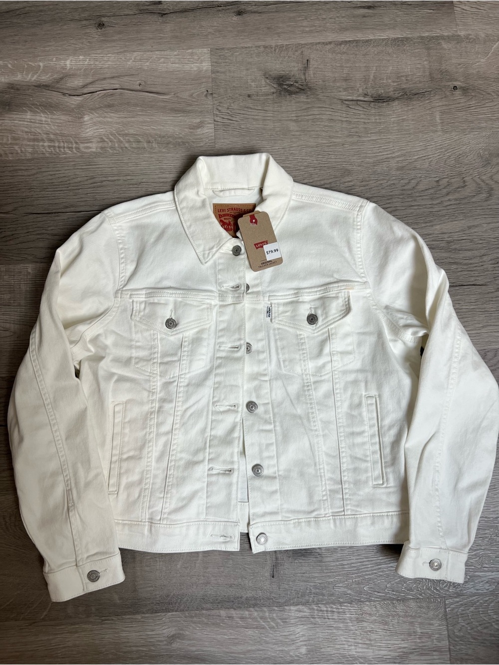 Levi's White Denim Trucker Jacket